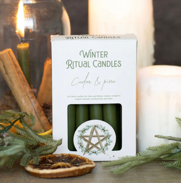 Cedar And Pine Winter Candles