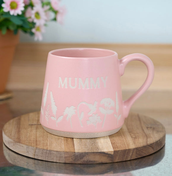 Mummy Pink Floral Mug