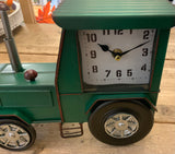 Dark Green Tractor Mantel Clock