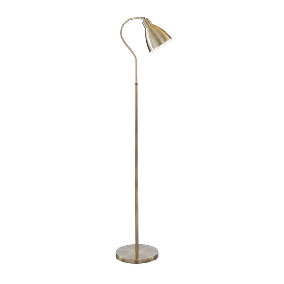 Adjustable Antique Brass Floor Lamp