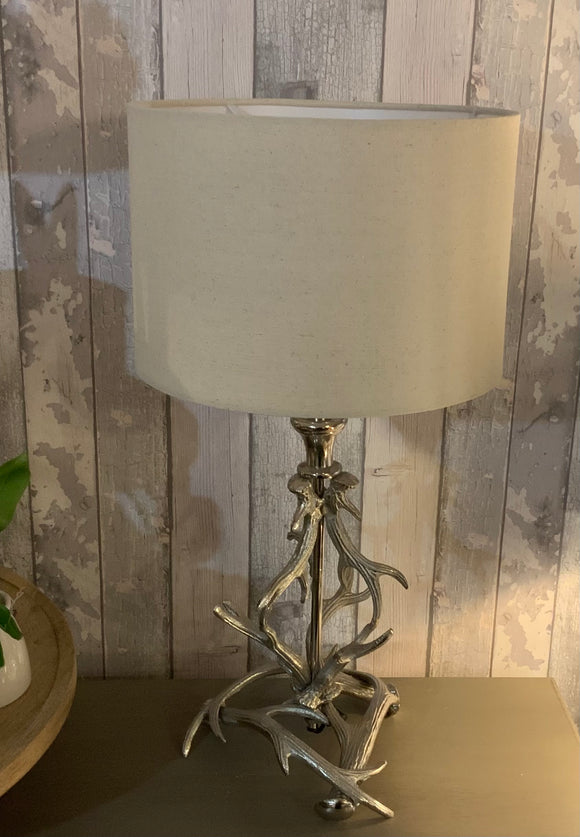 Chrome Antler Table Lamp
