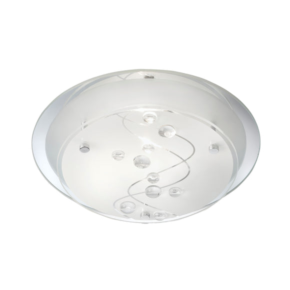 Frosted Flush Light Fitting