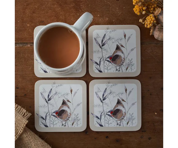 Country Hens Set Of Coasters