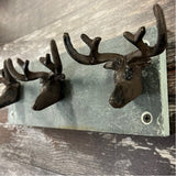 Cast Iron Stag Head Wall Hook