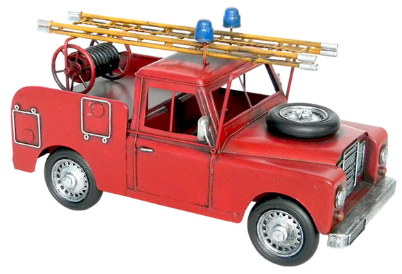 Red Metal Fire Engine Truck