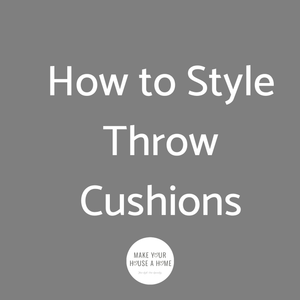 How to Style Throw Cushions