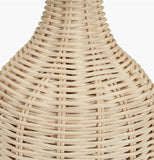 Light Wicker Bottle Shaped Table Lamp