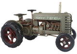 Large Grey Fergie Metal Tractor Ornament