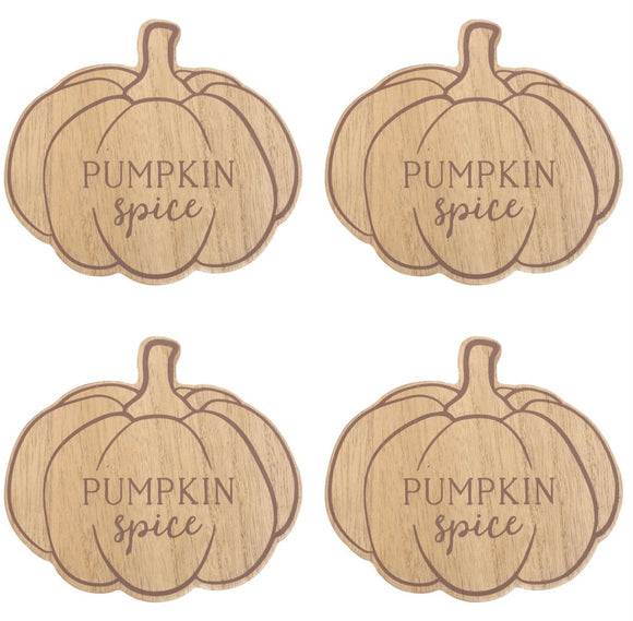 Pumpkin Coasters Set Of 4