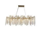 Crystal Tree 10 LT Gold Chandelier