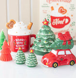 Green Ceramic Christmas Tree Oil Burner