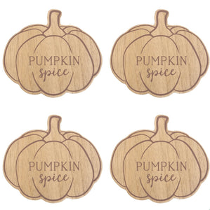 Pumpkin Spice Set Of 4 Coasters