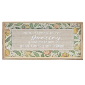 William Morris Fruits Wooden Plaque