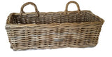 Grey Oblong Shaped Kubu Rattan Planter