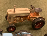 Large Grey Fergie Metal Tractor Ornament