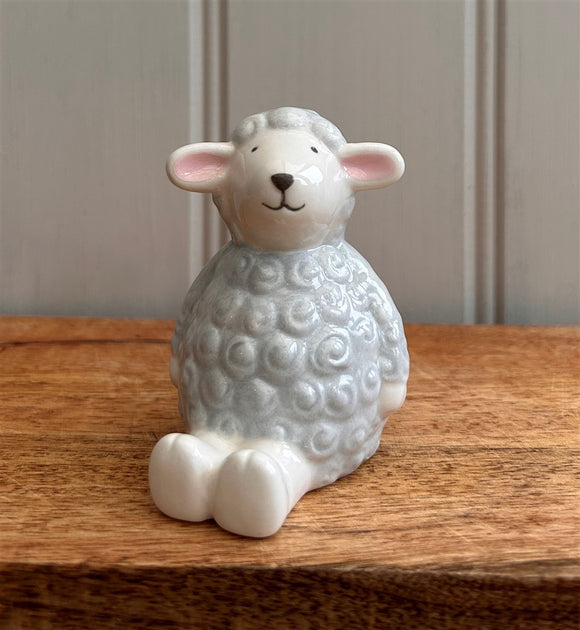 Cute Ceramic Sitting Sheep