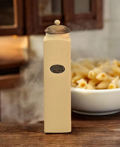 Country Cream Ceramic Tall Pasta/ Spaghetti Store