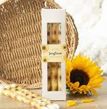 Sunflower Set Of 3 Taper Candles