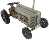 Large Grey Fergie Metal Tractor Ornament