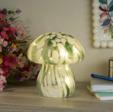 Confetti Toadstool Led Battery Operated Green