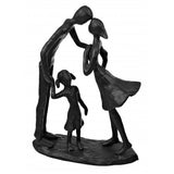 Metal Figure Couple With Child