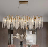 Crystal Tree 10 LT Gold Chandelier