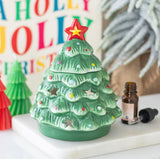 Green Ceramic Christmas Tree Oil Burner