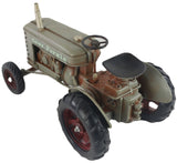 Large Grey Fergie Metal Tractor Ornament