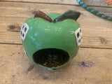 Ceramic Green Apple House Tea Light Holder