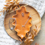 Autumn Acorn Leaf Dish