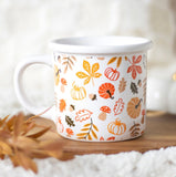 Autumn Mix Of Acorns Leaves And Pumpkins Mug