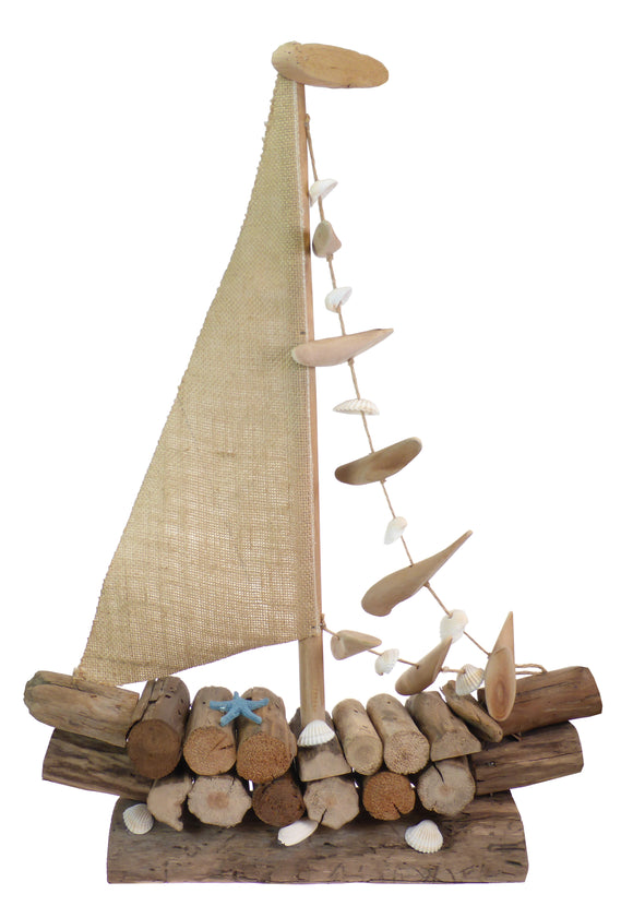 Large Driftwood Boat