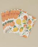 Gisela Graham Orange And Lemon Set Of 20 Napkins