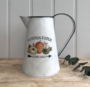 Pumpkin Patch Embossed Zinc Jug