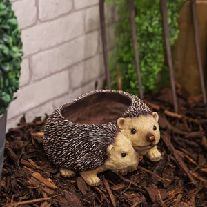 Hedgehog Resin Planter