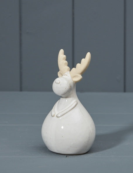 Washed Glaze Ceramic Small Reindeer