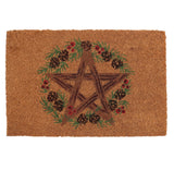 Winter Solstice Pentagram Coir Doormat