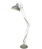 Light Grey Metal Task Floor Lamp