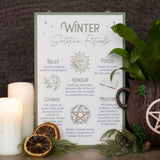 Winter Solstice Rituals Hanging Sign