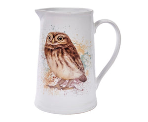 White Owl Design Jug