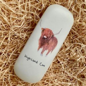 Highland Cow Glasses Case