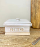 Ceramic Natural Butter Dish