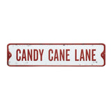 Metal Candy Cane Sign