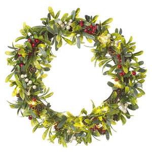 Christmas Red And White Berry Wreath