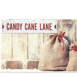 Metal Candy Cane Sign