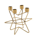 Gold Star Candle Holder