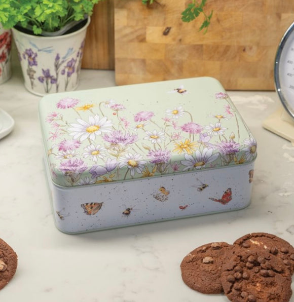 Wrendale Bee And Butterfly Rectangular Tin