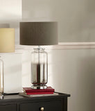 Vivienne Ombre Grey Glass Table Lamp