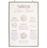 Winter Solstice Rituals Hanging Sign