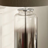 Vivienne Ombre Grey Glass Table Lamp